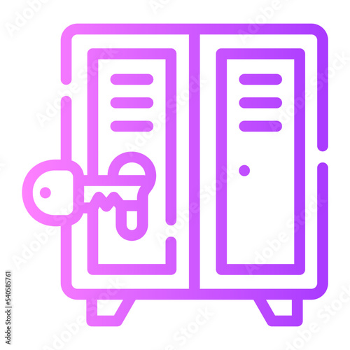 cupboard key gradient icon