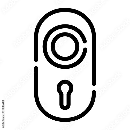 door knob line icon photo
