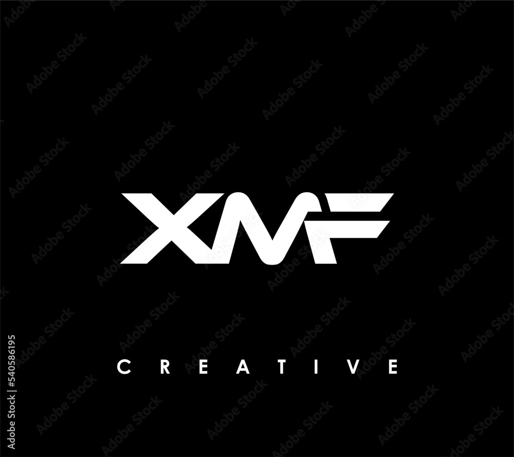 XMF Letter Initial Logo Design Template Vector Illustration XMF Letter Initial Logo Design Template Vector Illustration