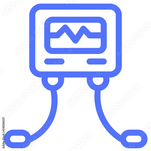 iot probe screen sensor line icon