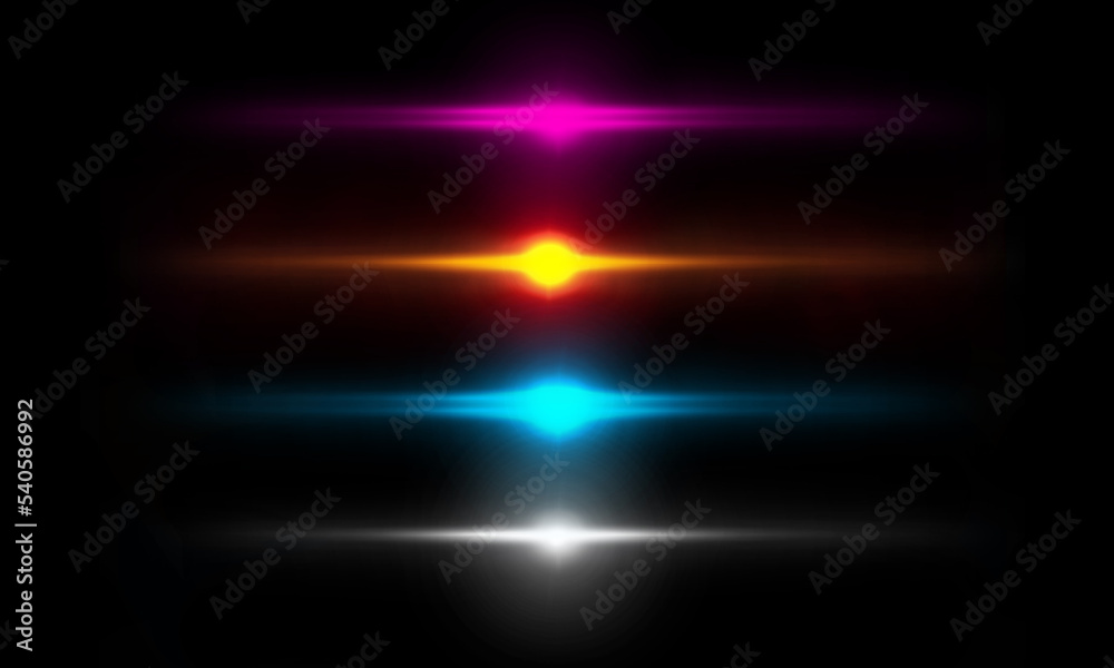 A collection of different light effects A collection of different light effects