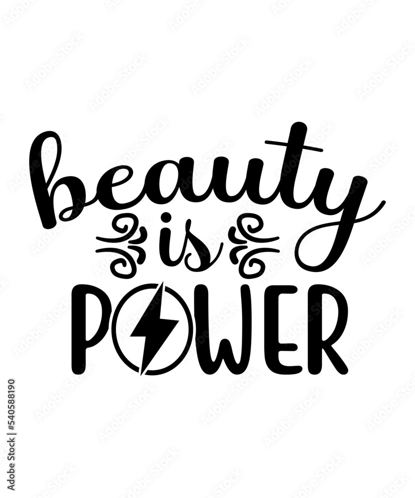 Beauty is power svg cut file Beauty is power svg cut file
