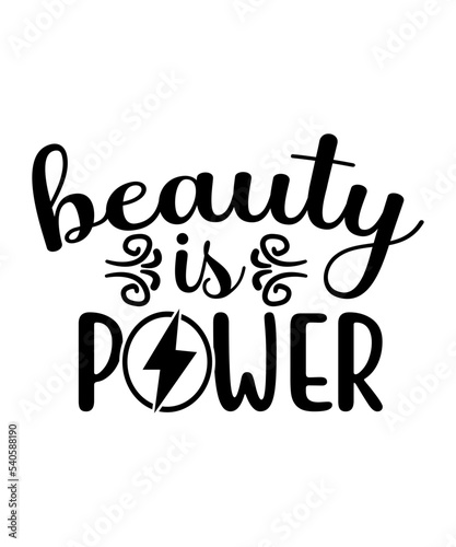 Beauty is power svg cut file
