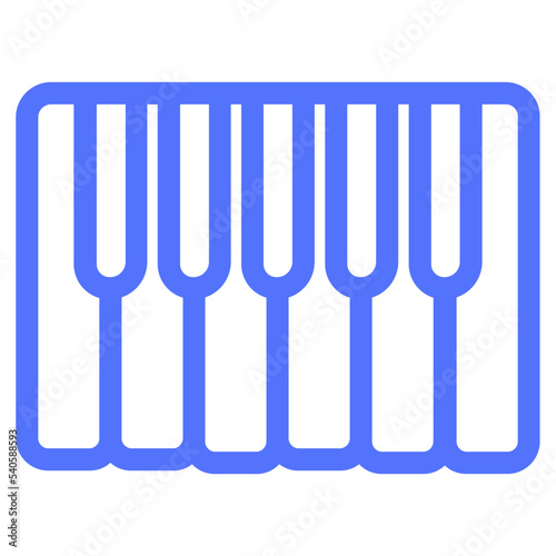 instrument keyboard piano line icon