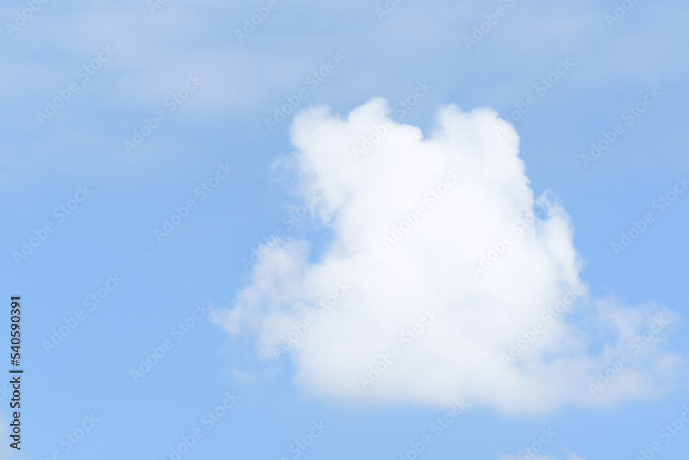 Clouds on blue sky in the nature of the Asian summer, perfect for travel