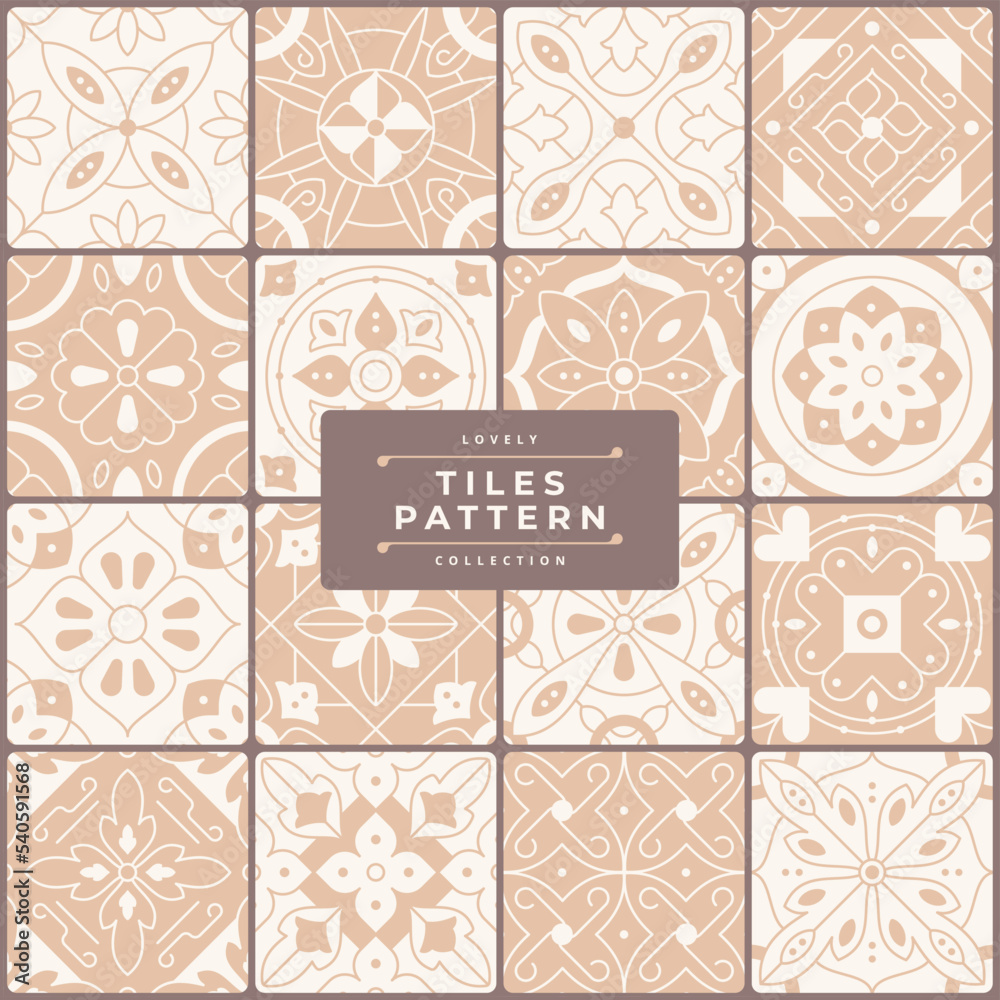 brown tile vector design set collection brown tile vector design set collection