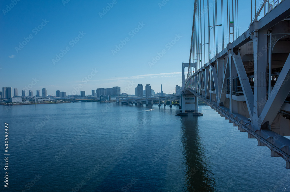 Naklejka premium 東京湾岸の超高層ビル・マンション群