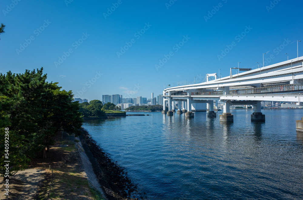 Fototapeta premium 東京湾岸の超高層ビル・マンション群