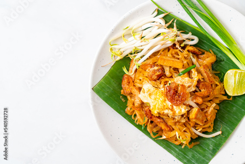 Pad Thai - stir-fried rice noodles photo