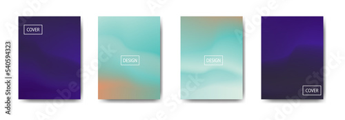 set of abstract background with beautiful gradation color, colorful background for poster flyer banner backdrop.vertical banner.cool fluid background vector illustration