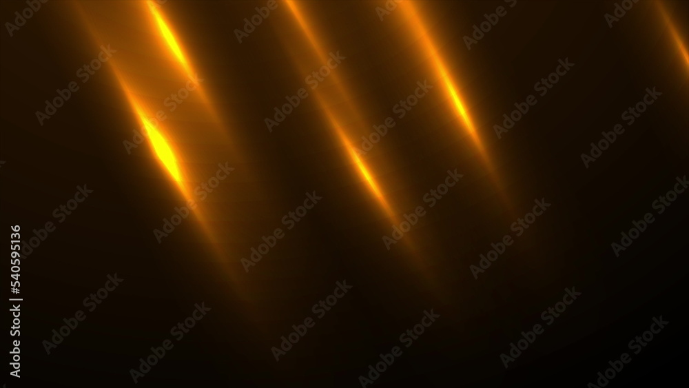 Abstract black background with orange neon glowing stripes Abstract black background with orange neon glowing stripes
