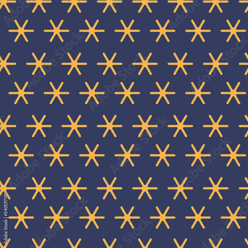Golden stars seamless pattern  Christmas print