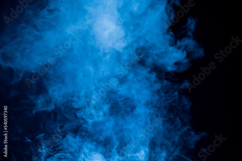 blue smoke with black background  cloud