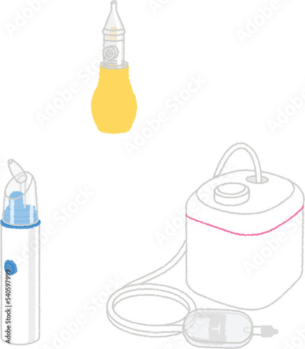 鼻吸い器のイラスト