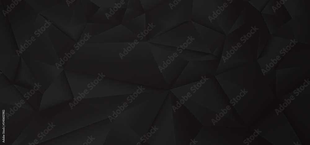 Abstract black polygon pattern design background. Simple design for artwork background.