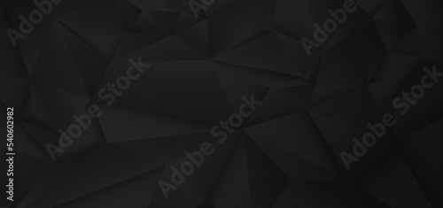 Abstract black polygon pattern design background. Simple design for artwork background.