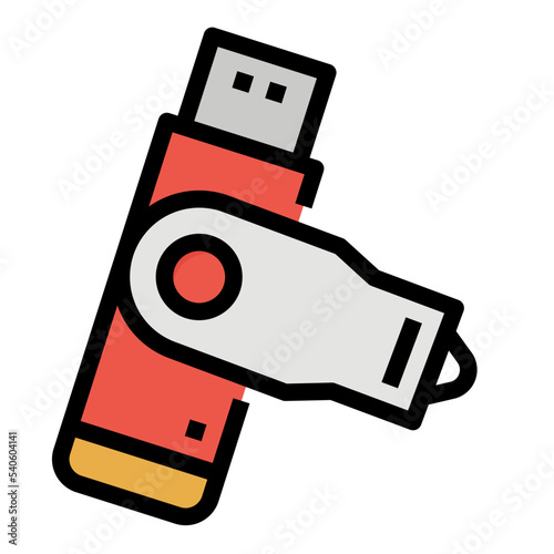 Flash Filled Outline icon