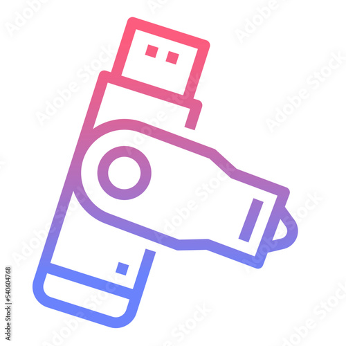 Flash line gradient icon