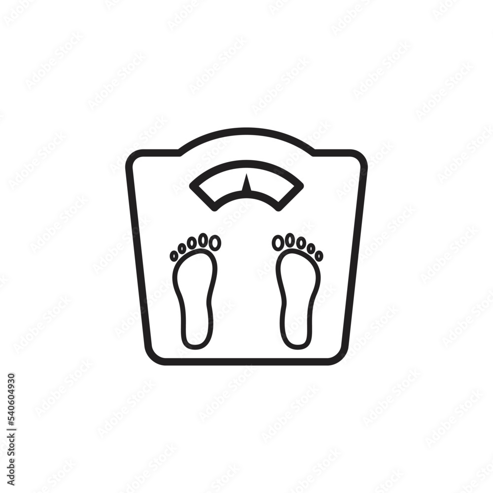 Floor scale icon vector logo design template Floor scale icon vector logo design template