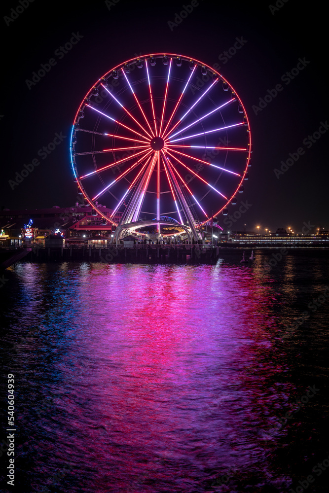 Seattle Great Wheel In Washington State