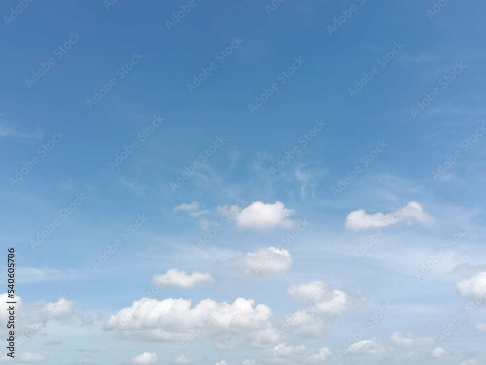 blue sky with clouds