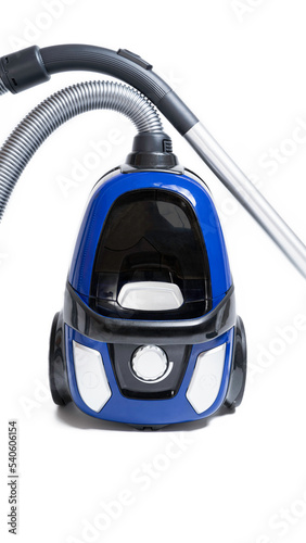 blue Vacuum Cleaner isolated on white background