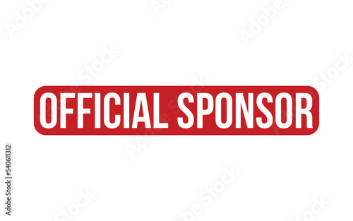 Official Sponsor Rubber Stamp Seal Vector