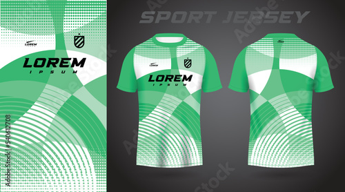 green shirt sport jersey design