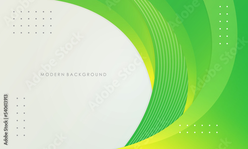 Abstract white and green color background