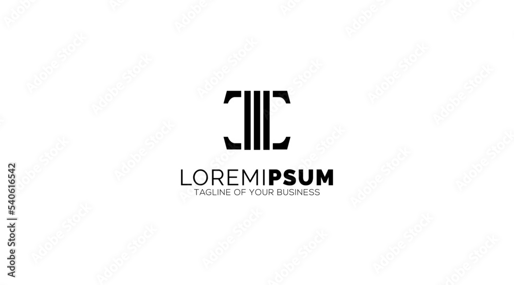 I Letter Isolated Logo Design Corporate Logotype