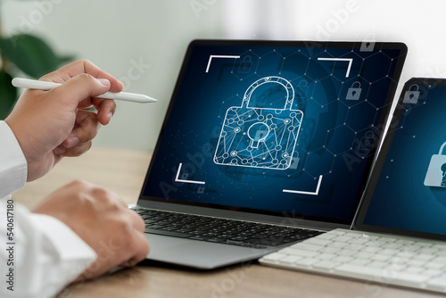CYBER SECURITY Business technology Antivirus Alert Protection Security and Cyber Security Firewall Cybersecurity and information technology