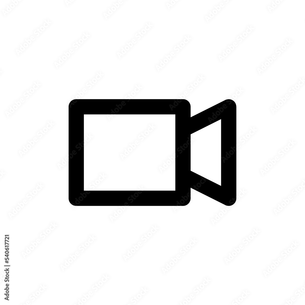 Video camera, line web or mobile interface vector icon Video camera, line web or mobile interface vector icon