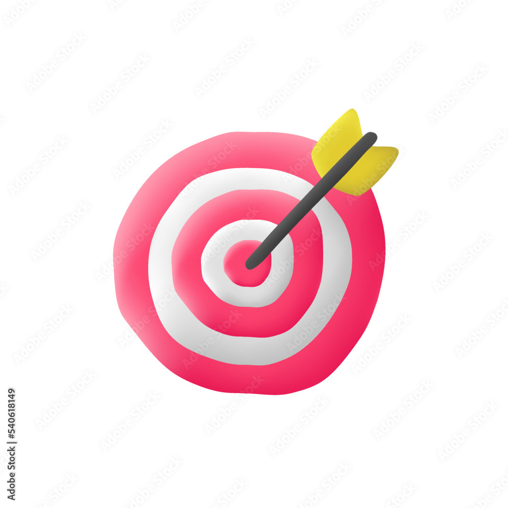 3d Goal vector icon. Concept for business and success. Winner, luck, goal icon 3d Goal vector icon. Concept for business and success. Winner, luck, goal icon