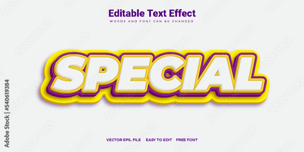 Special text effect