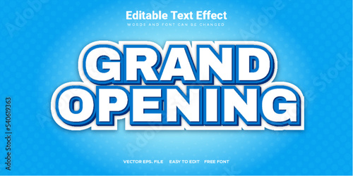 Grand Opening Text effect