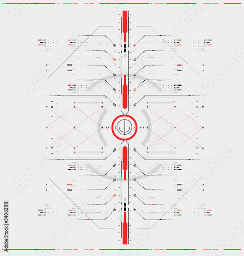 Cyberpunk futuristic poster. Tech Abstract poster template with HUD elements. Modern flyer for web and print. hacking, cyber culture, programming and virtual environments.