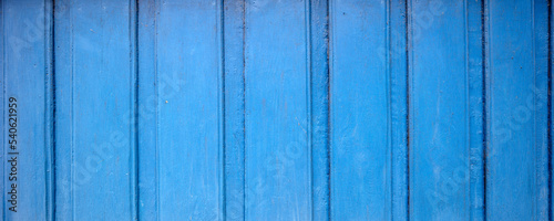 Tekstura desek malowanych na niebiesko, stara zabudowa, ornament drewniany 