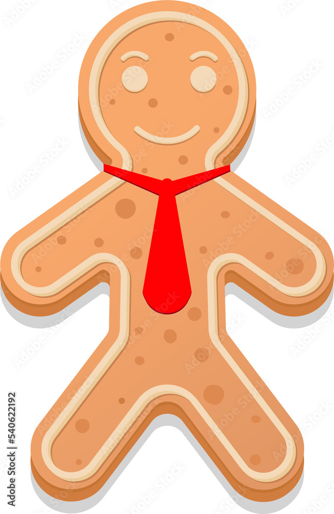 Cookie gingerbread on white background. Gingerbread man. Vector illustration. EPS 10 Cookie gingerbread on white background. Gingerbread man. Vector illustration. EPS 10