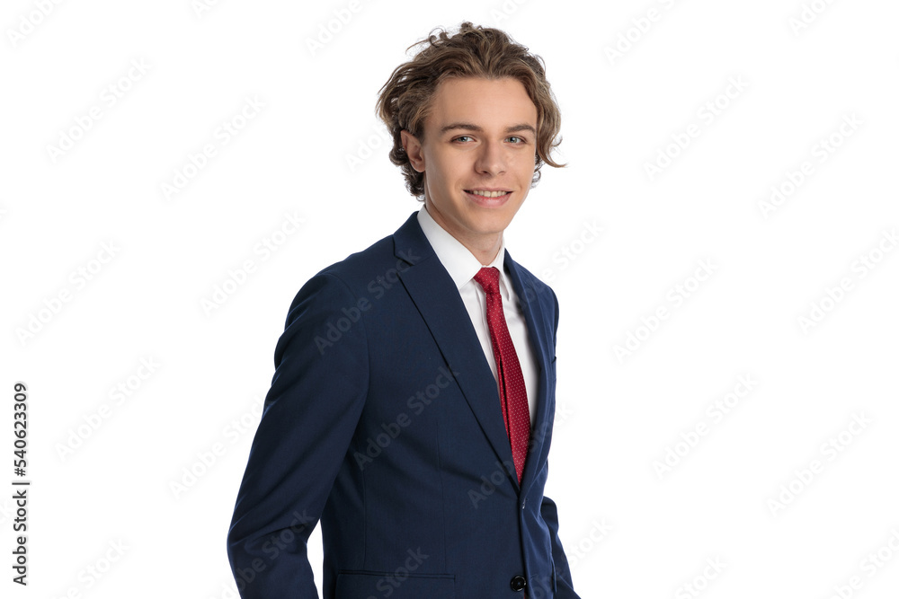 attractive businessman wearing elegant suit smiling and posing attractive businessman wearing elegant suit smiling and posing