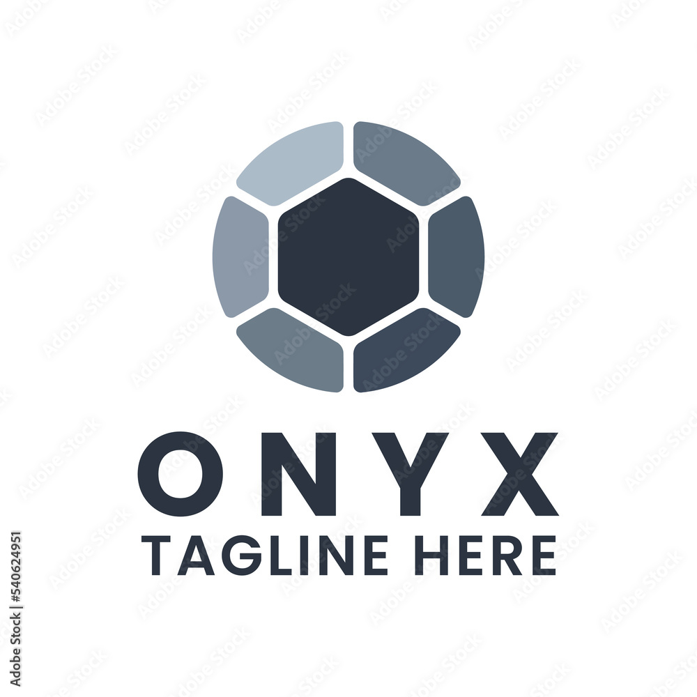 onyx gem logo in flat style on isolated background onyx gem logo in flat style on isolated background