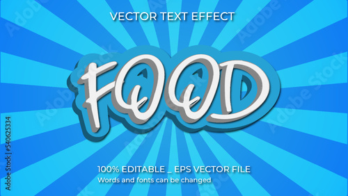 Food_text_style_effect_vector