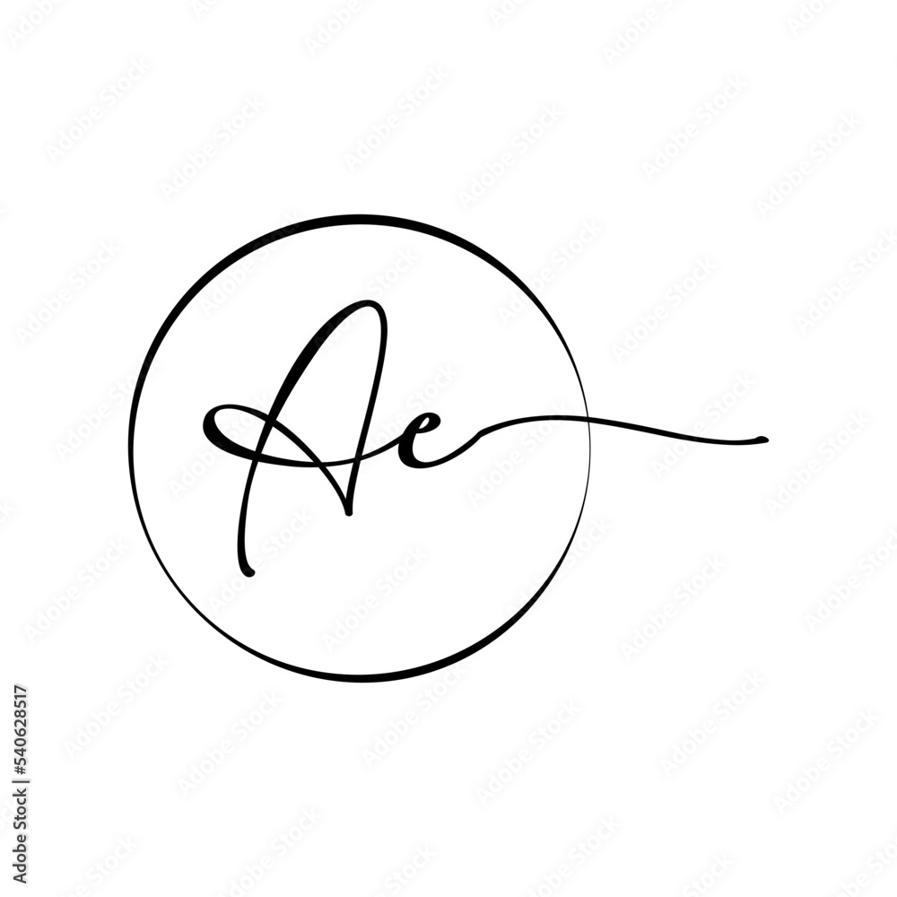 Initial beauty logo vector templates