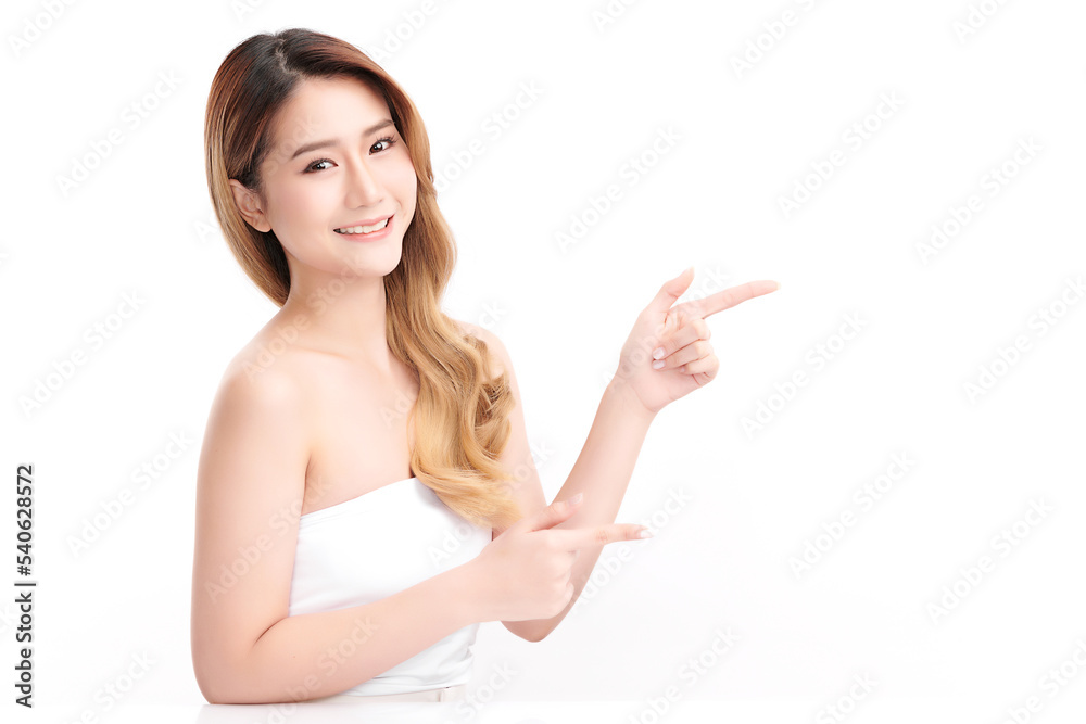 Beautiful young asian woman with clean fresh skin on white background, Face care, Facial treatment, Cosmetology, beauty and spa, Asian women portrait. Beautiful young asian woman with clean fresh skin on white background, Face care, Facial treatment, Cosmetology, beauty and spa, Asian women portrait.