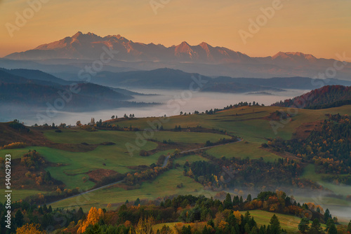 The Pieniny - Pieniny national park is a mountain range in the south of Poland and the north of Slovakia.