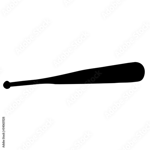 bat baseball silhouette isolated 