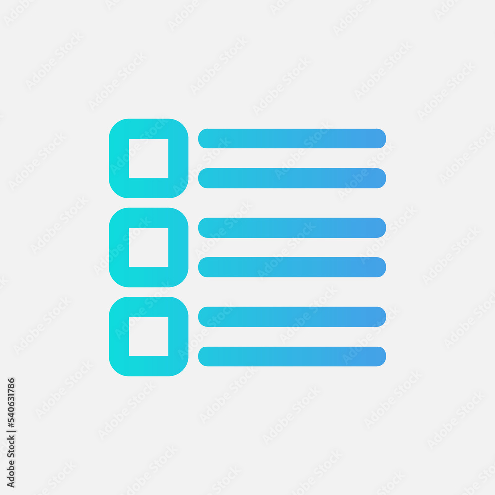 Layout icon in gradient style, use for website mobile app presentation Layout icon in gradient style, use for website mobile app presentation