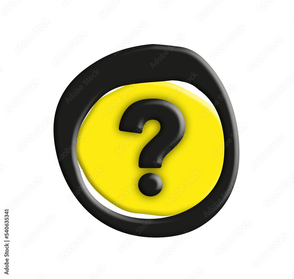 question mark on white backgroud	