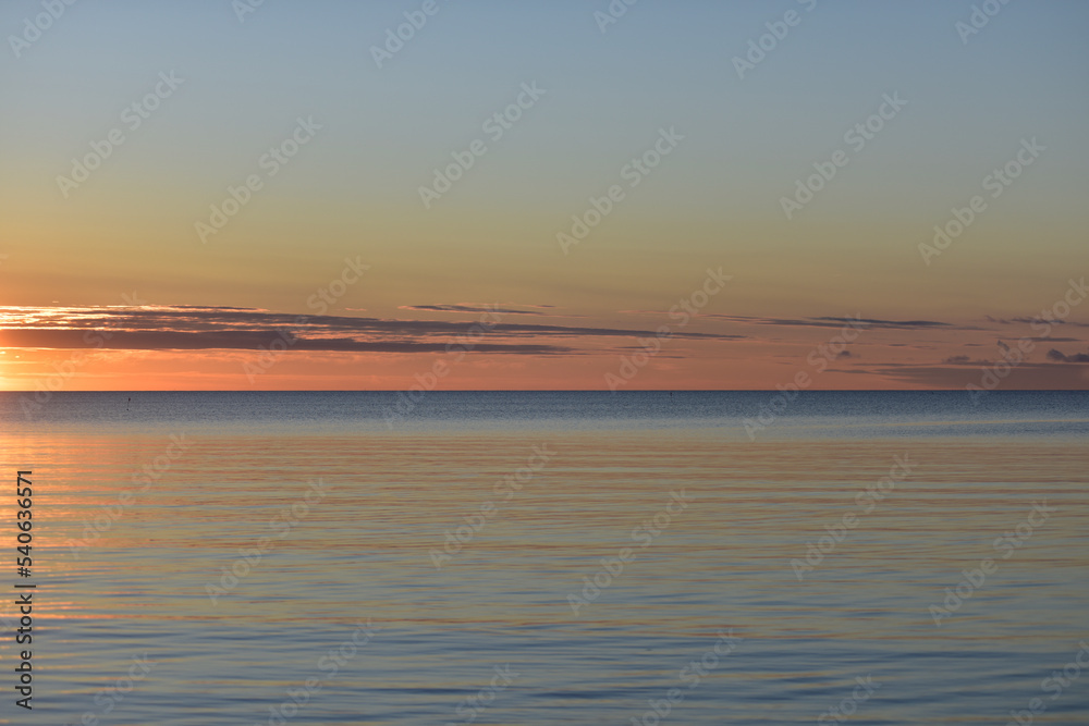 Fototapeta premium Sunset in the baltics in November