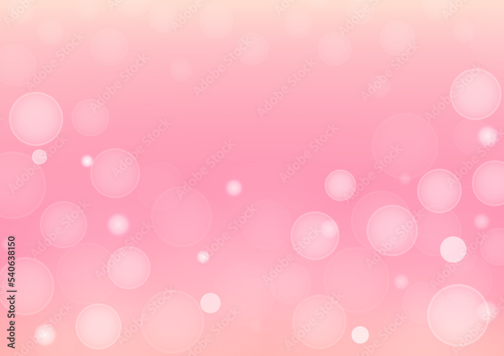 Abstract gradient background, bokeh light on pink pastel gradient color background vector illustration for backdrop, website banner, poster.