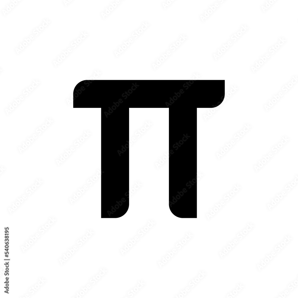 Modern pi 3,14 logo icon vector illustration Modern pi 3,14 logo icon vector illustration